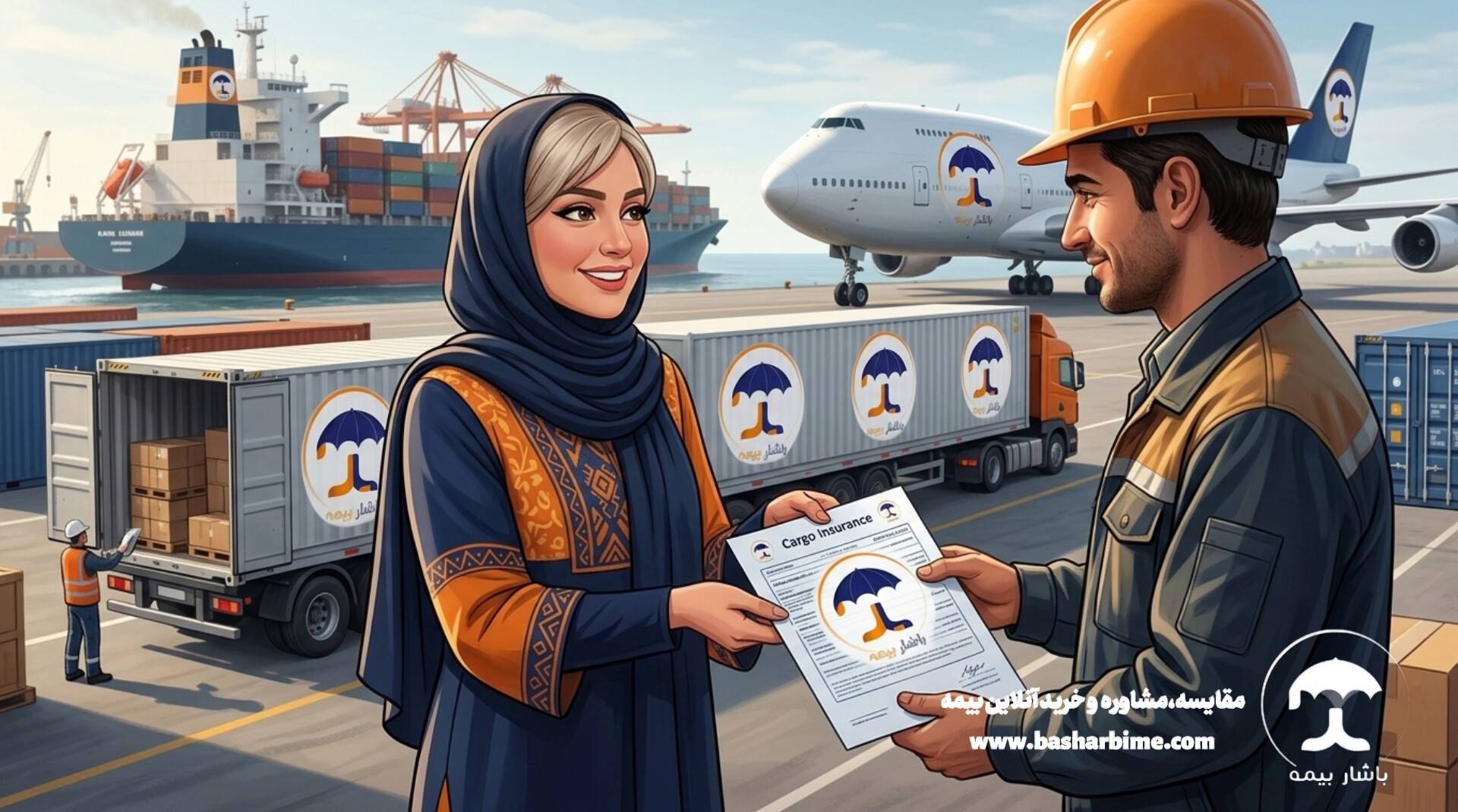 دریافت بیمه نامه باربری